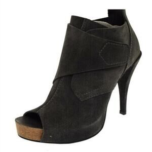 Pedro Garcia Chenoa Black Suede Bootie 38.5